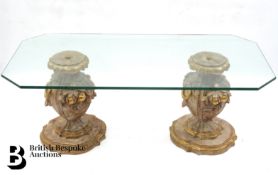20th Century Glass Coffee Table