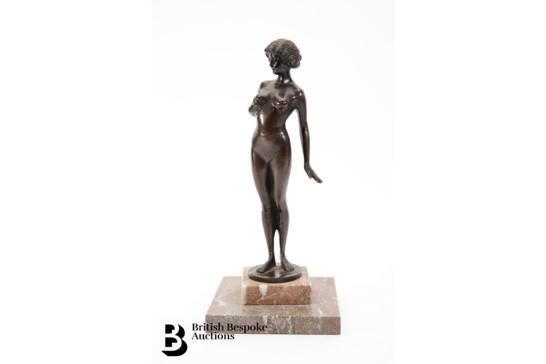Patinated Bronze Figurine - Image 1 of 3
