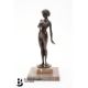 Patinated Bronze Figurine - Image 1 of 3