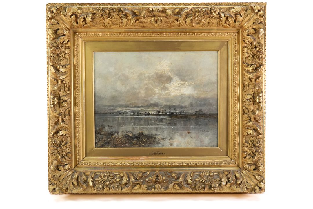 Karl Heffner (1849-1925) Oil on Canvas - Image 8 of 8