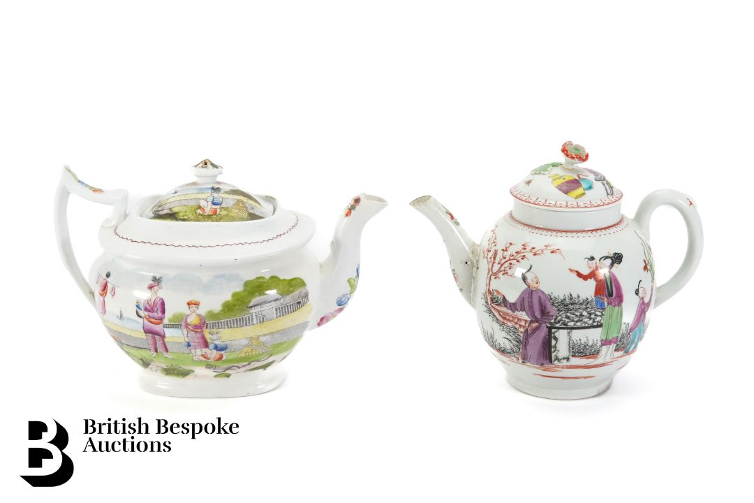 Two Chinese Export Tea Pots - Image 1 of 2
