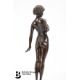 Patinated Bronze Figurine - Image 3 of 3