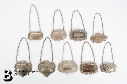 Silver Liquor Labels