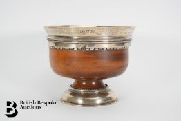 Silver Mounted Treen Mazer