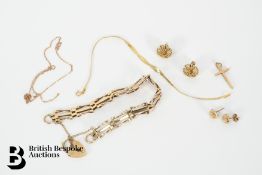 9ct Yellow Gold Gate Link Bracelet