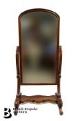 Victorian Mahogany Cheval Mirror