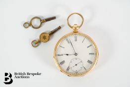 18k Yellow Gold Pocket Watch