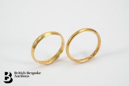Two 22ct Wedding Bands