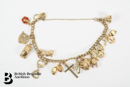 9ct Gold Charm Bracelet