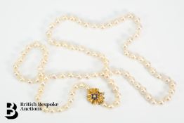 Single Strand Pearl Necklace