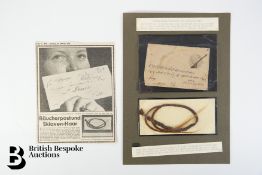 Afghanistan Letter Containing a Lock of Plaited Hair