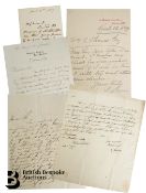 Blue Ring Binder of Letters & Documents (1690-1949) by Poets, Politicians, Artists & Lady Bowes-Lyon