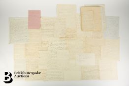 19th Century Manuscript Copies of Poems, Prose and a Letter