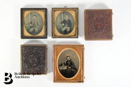 Five 19th Century Oval Daguerreotype
