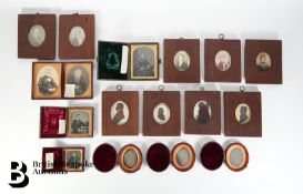 Collection of Silhouettes, Portrait Miniatures and Dagliotype for Family Drury