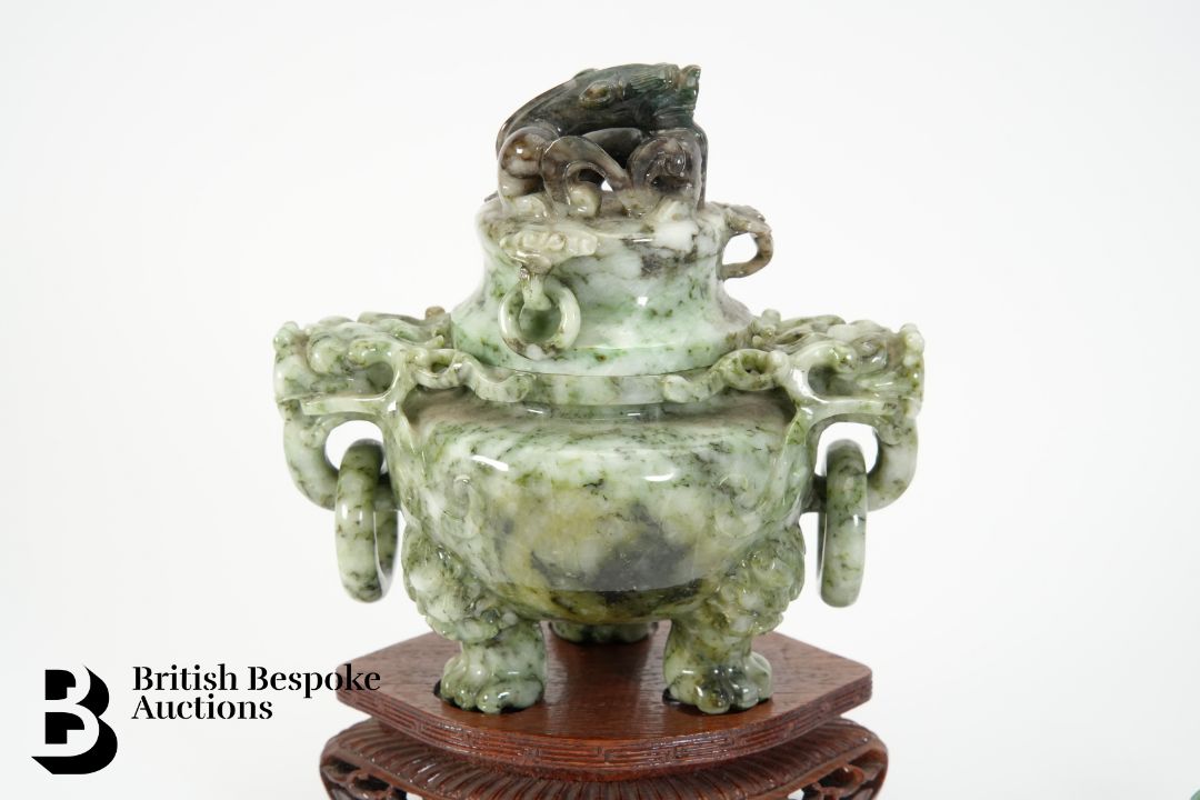 Chinese Censer and Cover - Image 2 of 3