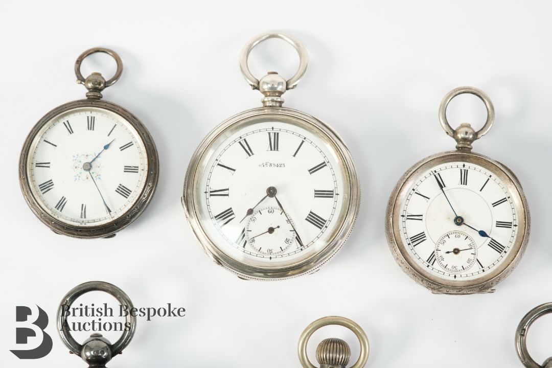 Nine Silver Pocket Watches - Image 2 of 5