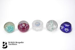Thirteen 20th Century Glass Paperweights