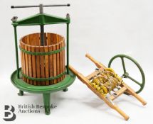 Cast Iron Vintage Wine Press