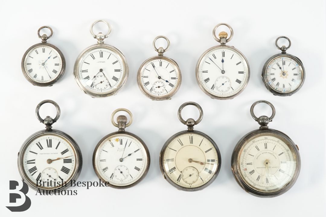 Nine Silver Pocket Watches - Image 1 of 5