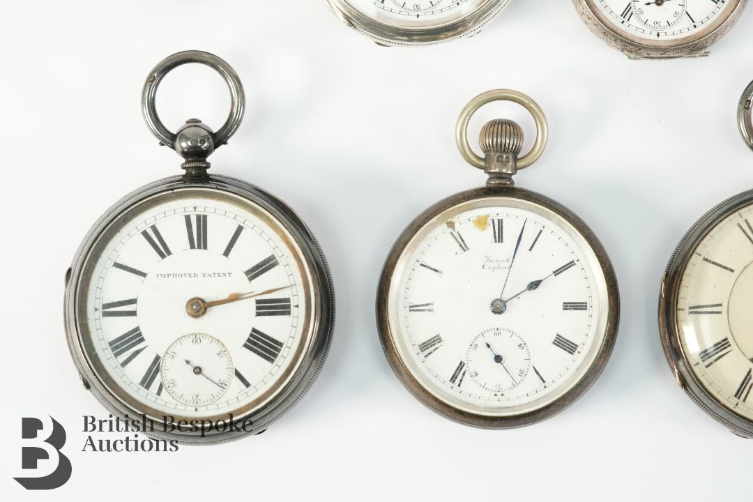 Nine Silver Pocket Watches - Image 5 of 5
