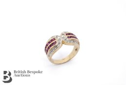 14ct Gold Ruby and Diamond Ring