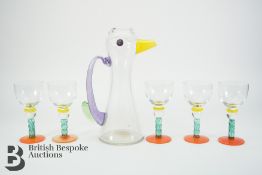 Kosta Boda Sweden Design Jug and Glasses