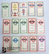 Large Quantity of London Transport Timetables and Routes from 1944 Onwards