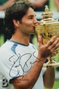 Signed Roger Federer Photograph