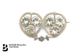 Silver Sweetheart Brooch