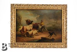 Early 19th Century Oil on Panel