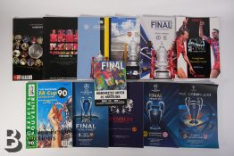 UEFA and FA Cup Final Programmes 1990 to 2019