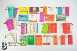 Pocket Train Service Timetables Booklets from British Rail circa 1967-1982