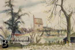 Anthony Pegaret (1915-2000) Watercolour and Pen on Paper