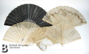 Silk and lace Fan