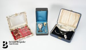 French Silver Christening Set