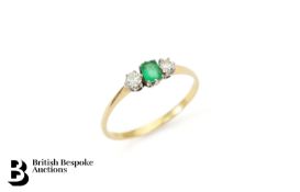 Diamond and Emerald Ring