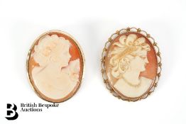 9ct Gold Shell Cameo