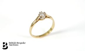 18ct Solitaire Diamond Ring