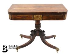 Rosewood Inlaid Card Table