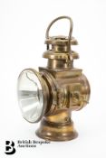 1905 Charles S. Rolls & Co Brass Motor Lamp