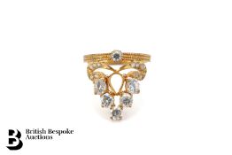 18ct White Stone Ring