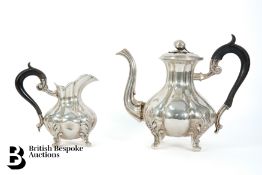 French Silver Coffee Pot and Cream Jug