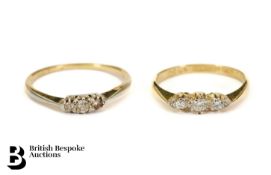 18ct Gold Three Stone Diamond Ring