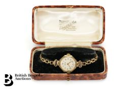 Lady's Vertex 9ct Gold Wrist Watch
