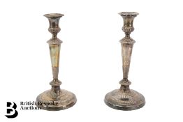 Pair of Silver Candlesticks
