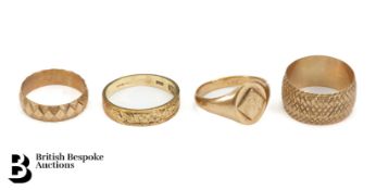 Two 9ct Gold Wedding Rings
