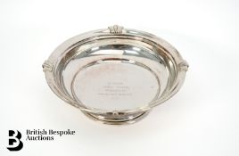 George VI Circular Silver Dish