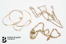 Two 9ct Gold Neck Chains