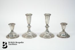 Pair of Sterling Silver Candlesticks